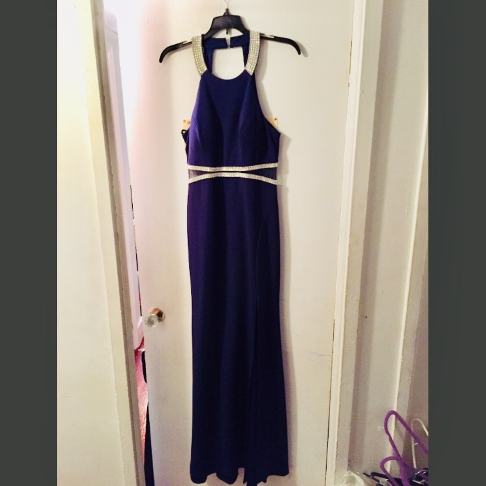 NWOT Navy blue gown